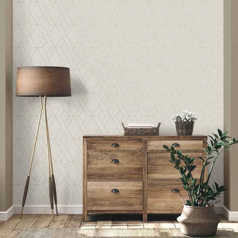 Malcolm Natural Geo Wallpaper - York Wallcoverings - FD43153 - York Wallcoverings Wallpaper