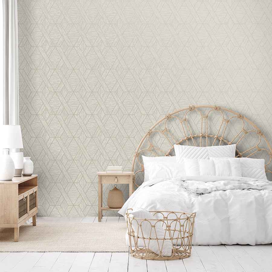 Malcolm Natural Geo Wallpaper - York Wallcoverings - FD43153 - York Wallcoverings Wallpaper