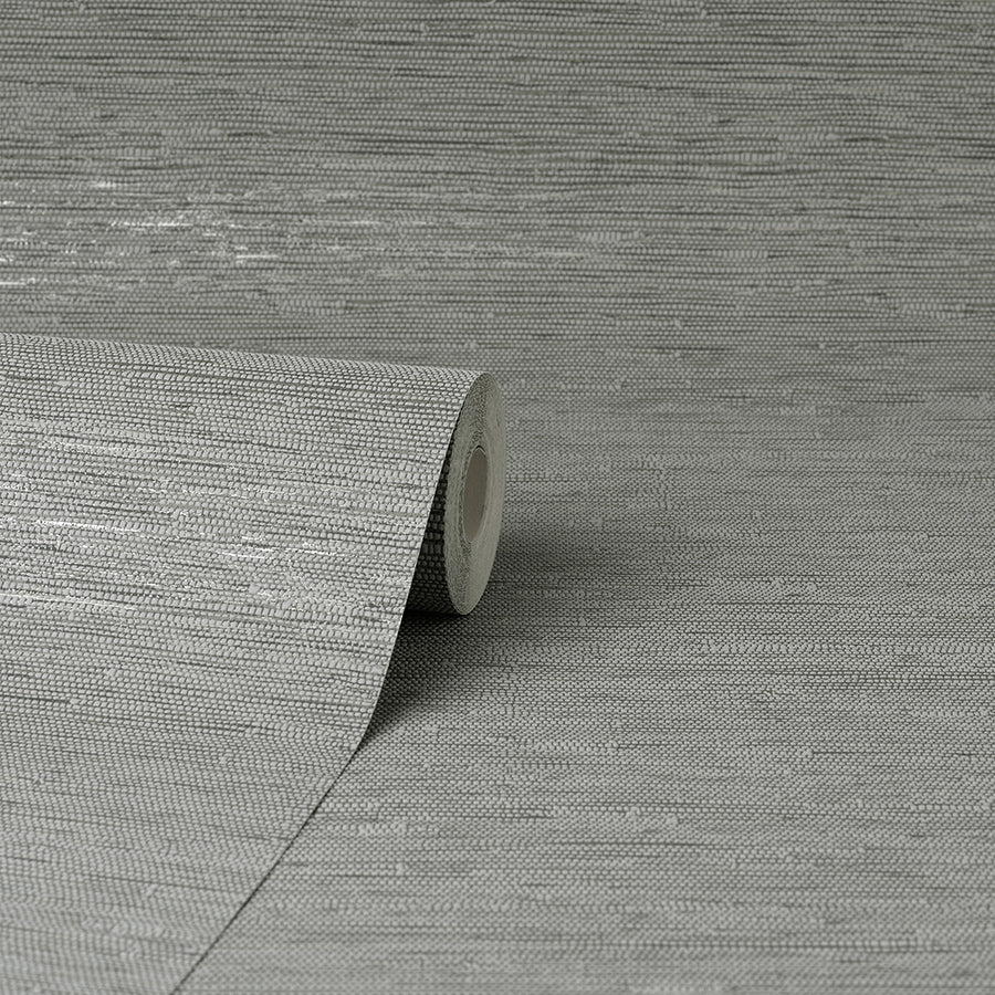 mephi-grey-grasscloth-wallpaper-york-wallcoverings-fd43155 - York Wallcoverings Papel pintado