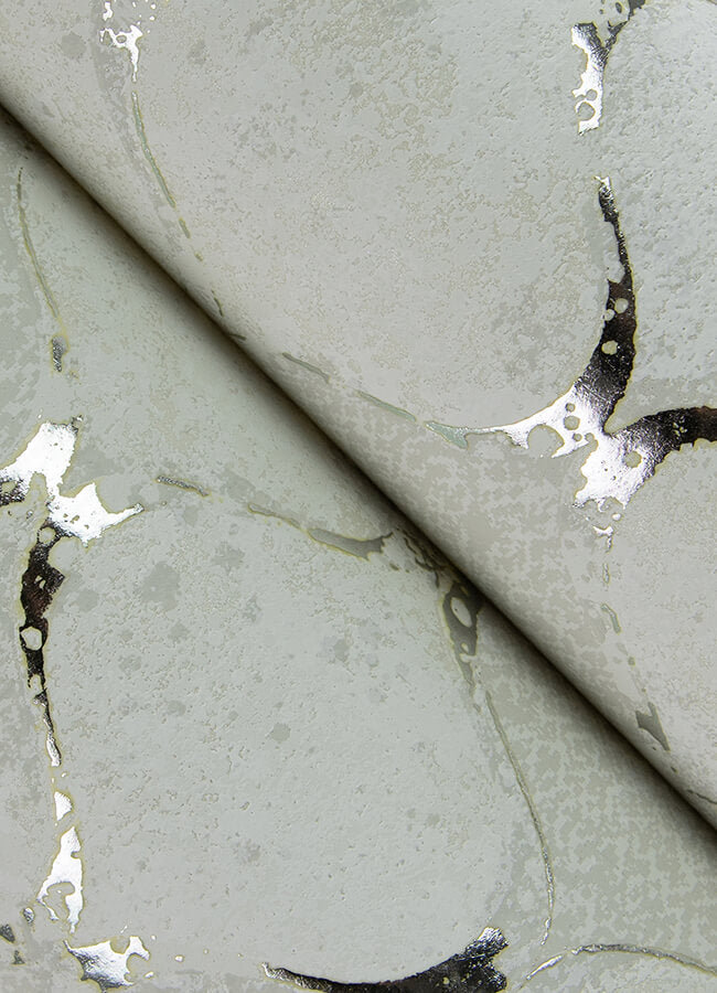 pilak-silver-ogee-tile-wallpaper-york-wallcoverings-4105-86608 - York Wallcoverings Papel pintado