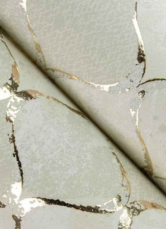Pilak Gold Ogee Tile Wallpaper - York Wallcoverings - 4105-86609 - York Wallcoverings Wallpaper