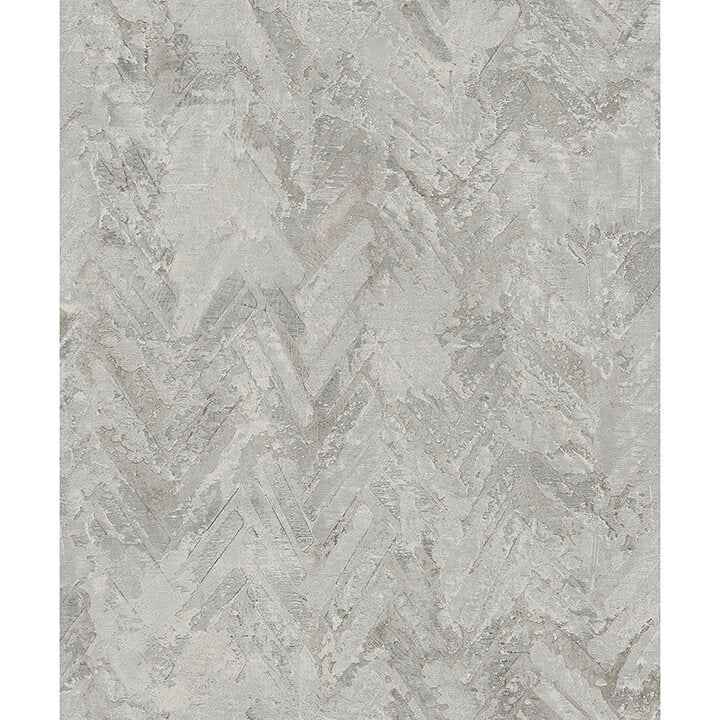 Amesemi Grey Distressed Herringbone Wallpaper - York Wallcoverings - 4105-86612 - York Wallcoverings Wallpaper