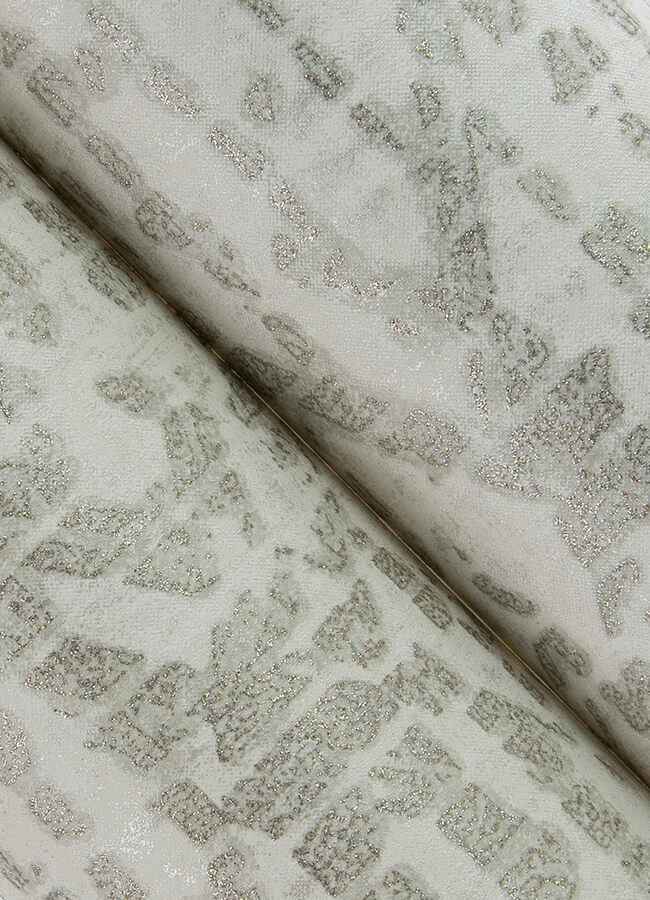 Helene Silver Glitter Geometric Wallpaper - York Wallcoverings - 4105-86620 - York Wallcoverings Wallpaper