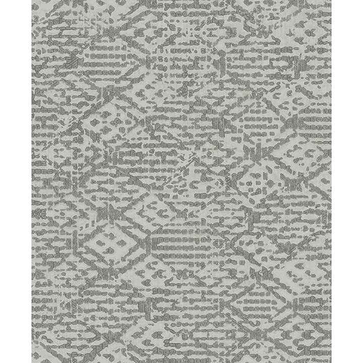 Helene Pewter Glitter Geometric Wallpaper - York Wallcoverings - 4105-86621