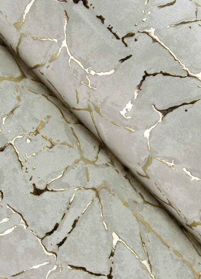 Soma Silver Metallic Crackling Wallpaper - York Wallcoverings - 4105-86624 - York Wallcoverings Wallpaper
