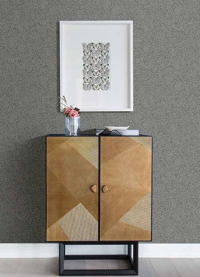 Soma Sterling Metallic Crackling Wallpaper - York Wallcoverings - 4105-86626 - York Wallcoverings Wallpaper
