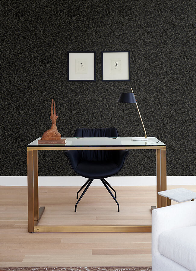 bulan-black-abstract-lines-wallpaper-york-wallcoverings-4105-86635 - York Wallcoverings Papel pintado