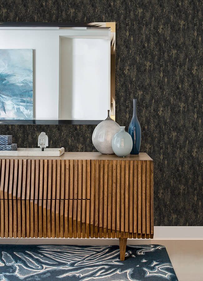 diorite-black-splatter-wallpaper-york-wallcoverings-4105-86638 - York Wallcoverings Wallpaper