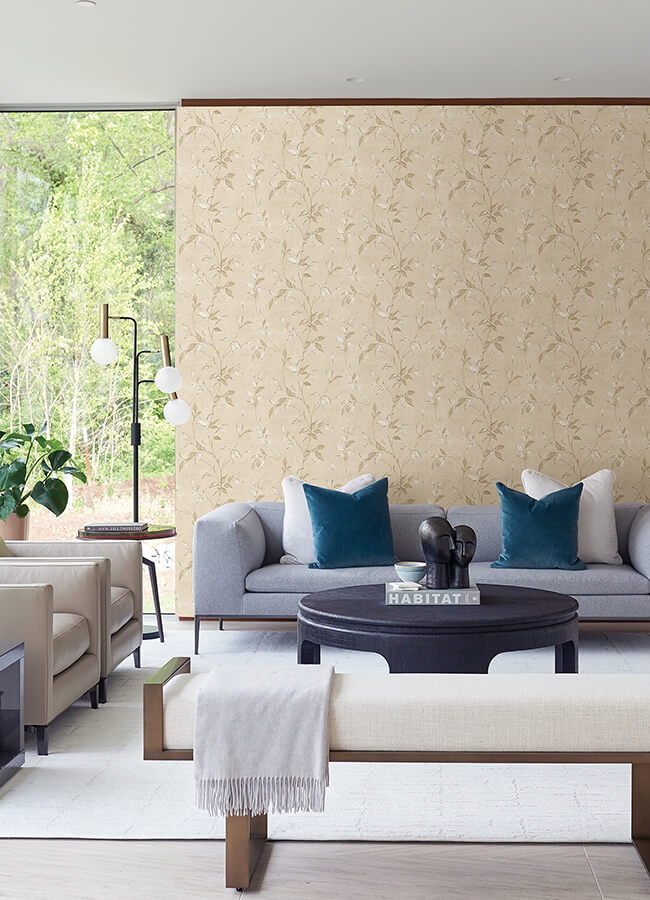 kupari-gold-trail-wallpaper-york-wallcoverings-4105-86643 - York Wallcoverings Papel pintado