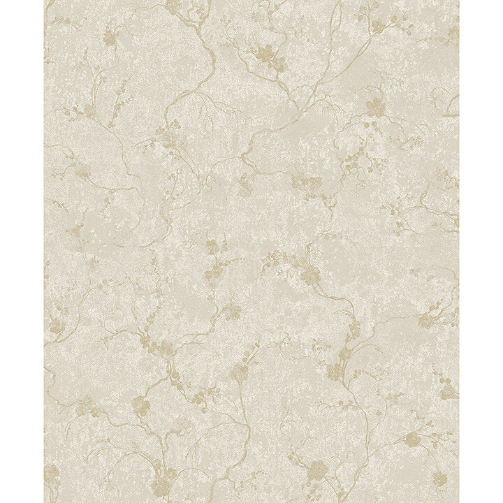 mahina-pearl-floral-vine-wallpaper-york-wallcoverings-4105-86648 - York Wallcoverings Papel pintado
