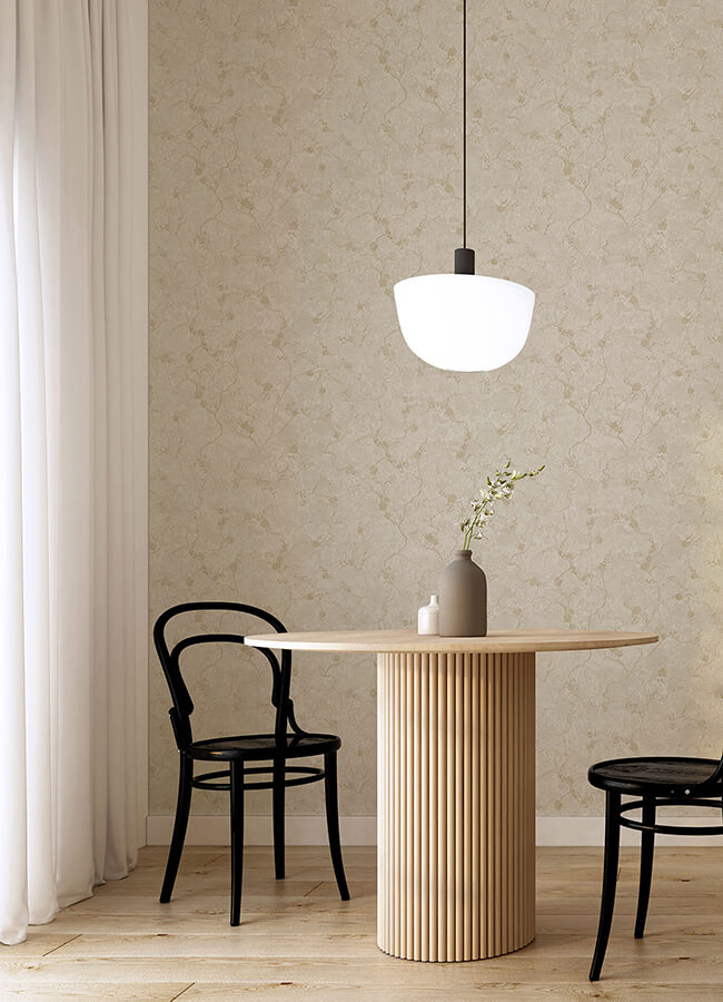mahina-pearl-floral-vine-wallpaper-york-wallcoverings-4105-86648 - York Wallcoverings Papel pintado
