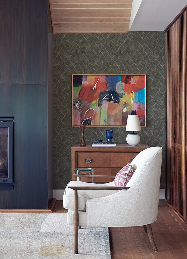 rauta-pewter-hexagon-tile-wallpaper-york-wallcoverings-4105-86654 - York Wallcoverings Papel pintado