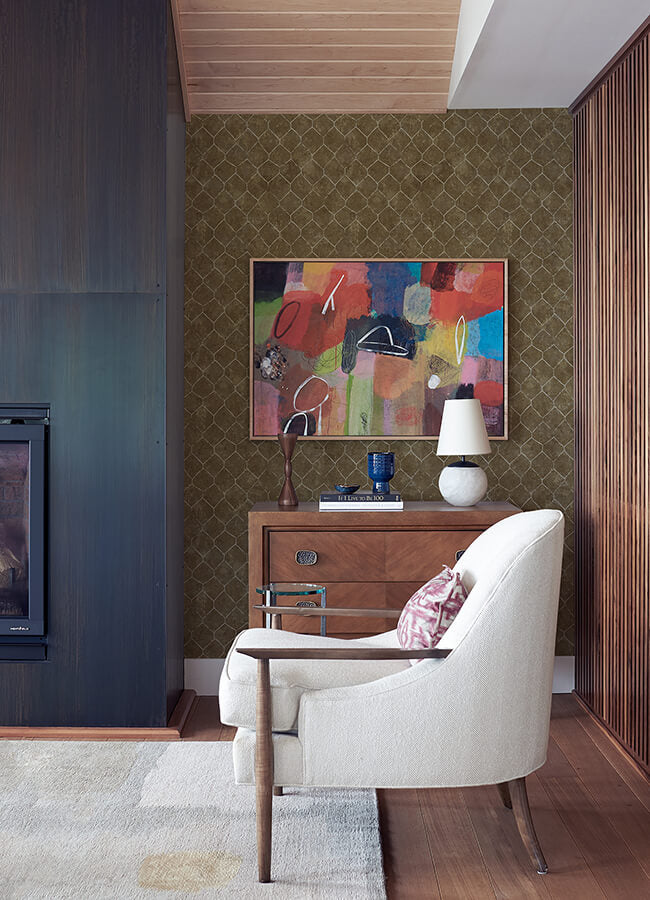 rauta-brass-hexagon-tile-wallpaper-york-wallcoverings-4105-86655 - York Wallcoverings Papel pintado