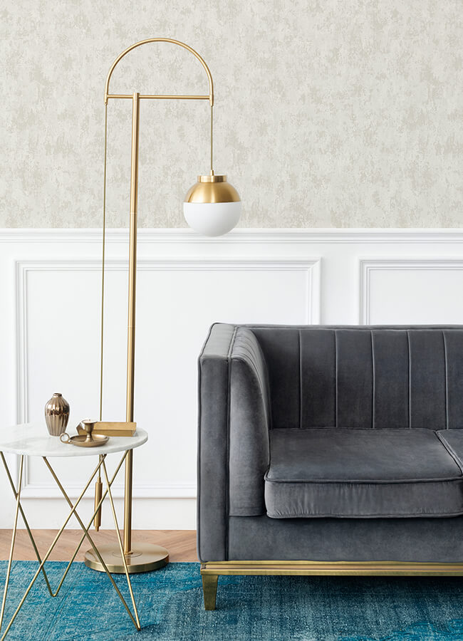 haliya-white-metallic-plaster-wallpaper-york-wallcoverings-4105-86657 - York Wallcoverings Wallpaper