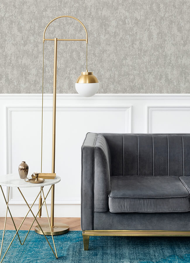 haliya-silver-metallic-plaster-wallpaper-york-wallcoverings-4105-86661 - York Wallcoverings Wallpaper