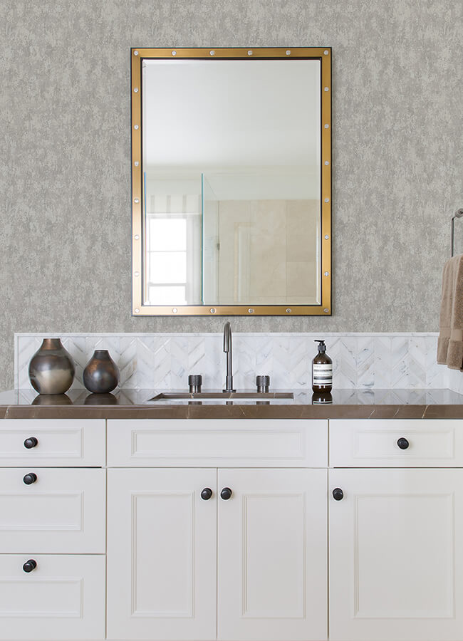 haliya-silver-metallic-plaster-wallpaper-york-wallcoverings-4105-86661 - York Wallcoverings Wallpaper