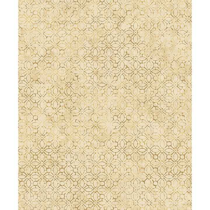 Khauta Gold Floral Geometric Wallpaper - York Wallcoverings - 4105-86664