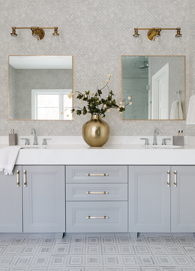 khauta-sterling-floral-geometric-wallpaper-york-wallcoverings-4105-86665 - York Wallcoverings Wallpaper