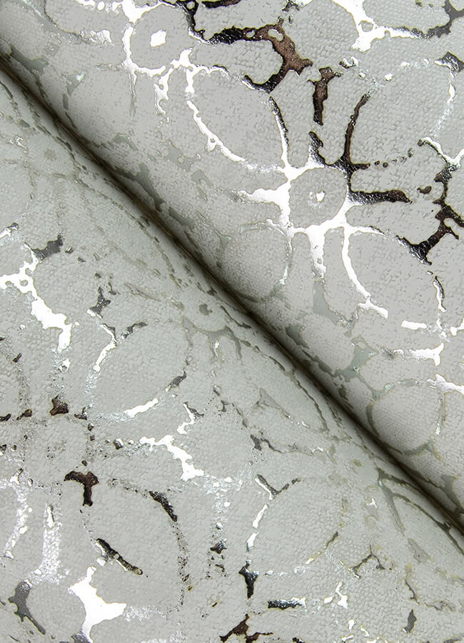 khauta-silver-floral-geometric-wallpaper-york-wallcoverings-4105-86666 - York Wallcoverings Wallpaper