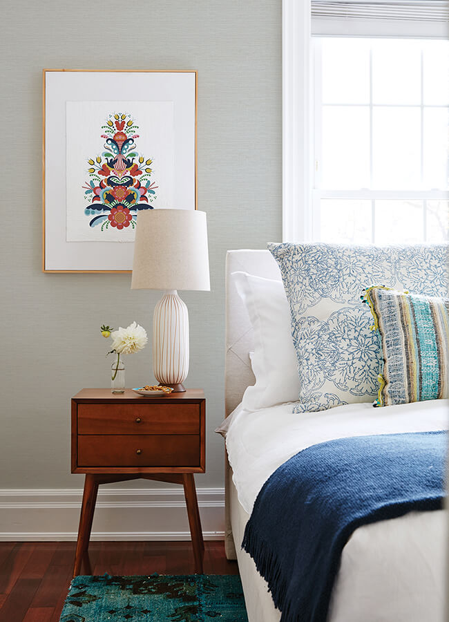 agave-light-blue-faux-grasscloth-wallpaper-york-wallcoverings-4046-24278 - York Wallcoverings Papel pintado