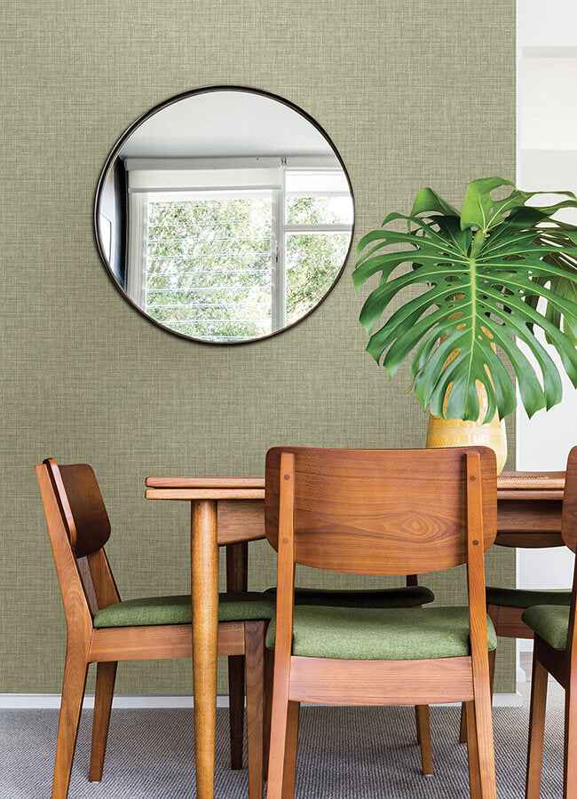 Tuckernuck Green Linen Wallpaper - York Wallcoverings - 4046-25792 - York Wallcoverings Wallpaper