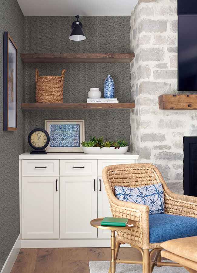 Mackintosh Charcoal Textural Wallpaper - York Wallcoverings - 4046-26126 - York Wallcoverings Wallpaper