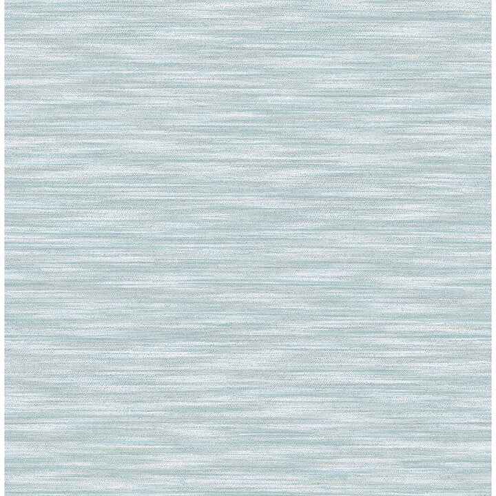 Benson Light Blue Faux Fabric Wallpaper - York Wallcoverings - 4046-26153