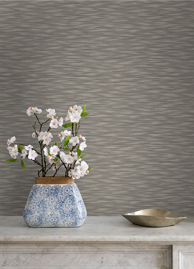 benson-brown-faux-fabric-wallpaper-york-wallcoverings-4046-26157 - York Wallcoverings Papel pintado