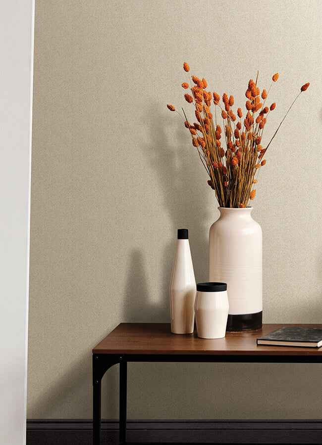 Ashbee Taupe Tweed Wallpaper - York Wallcoverings - 4046-26161 - York Wallcoverings Wallpaper