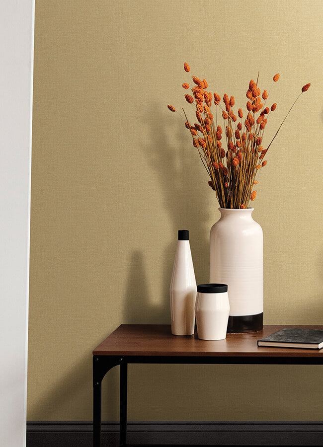 glen-yellow-texture-wallpaper-york-wallcoverings-4046-m1698 - York Wallcoverings Papel pintado