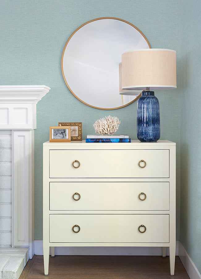 Glen Aqua Texture Wallpaper - York Wallcoverings - 4046-M1700 - York Wallcoverings Wallpaper