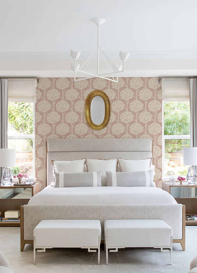 zaria-apricot-topiary-wallpaper-york-wallcoverings-4074-26624 - York Wallcoverings Papel pintado