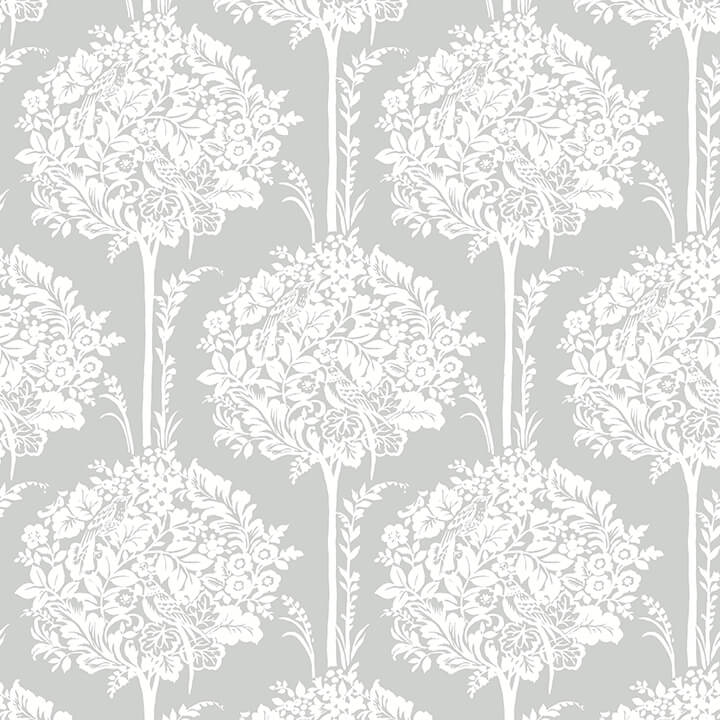 zaria-grey-topiary-wallpaper-york-wallcoverings-4074-26625 - York Wallcoverings Wallpaper