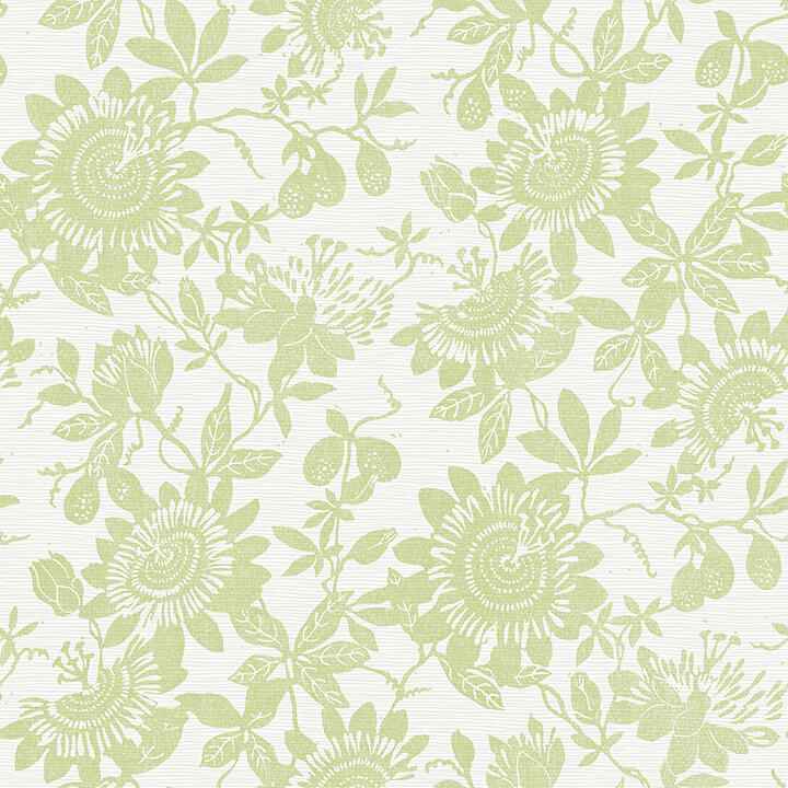 Helen Light Green Floral Trail Wallpaper - York Wallcoverings - 4074-26628