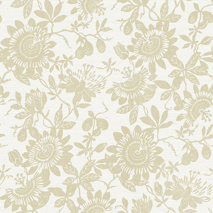 helen-gold-floral-trail-wallpaper-york-wallcoverings-4074-26632 - York Wallcoverings Papel pintado