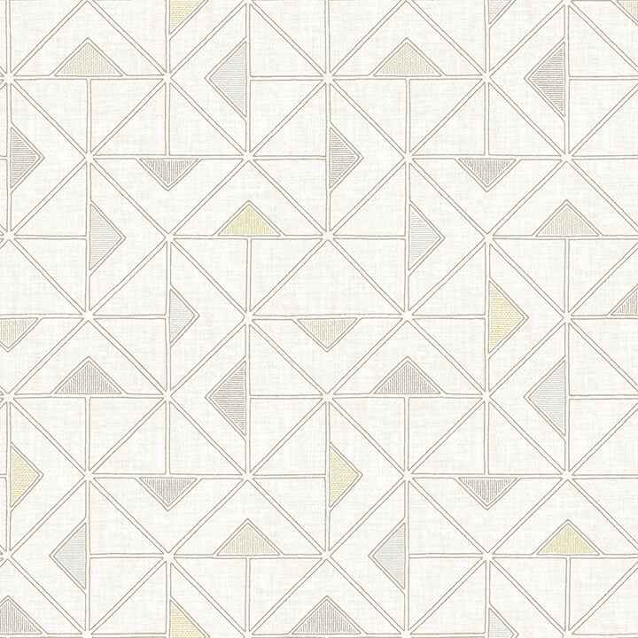 Jekyl Beige Triangles Wallpaper - York Wallcoverings - 4074-26636