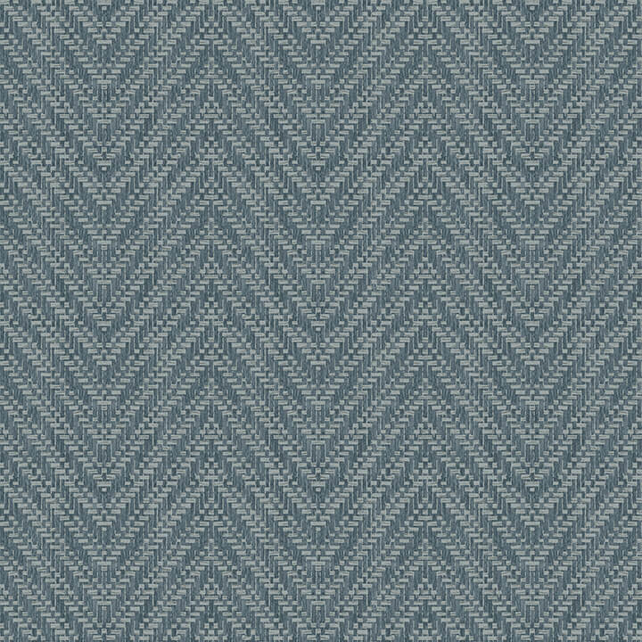 glynn-teal-chevron-wallpaper-york-wallcoverings-4074-26654 - York Wallcoverings Papel pintado
