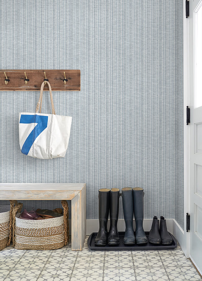 simon-blue-woven-texture-wallpaper-york-wallcoverings-4074-26656 - York Wallcoverings Papel pintado
