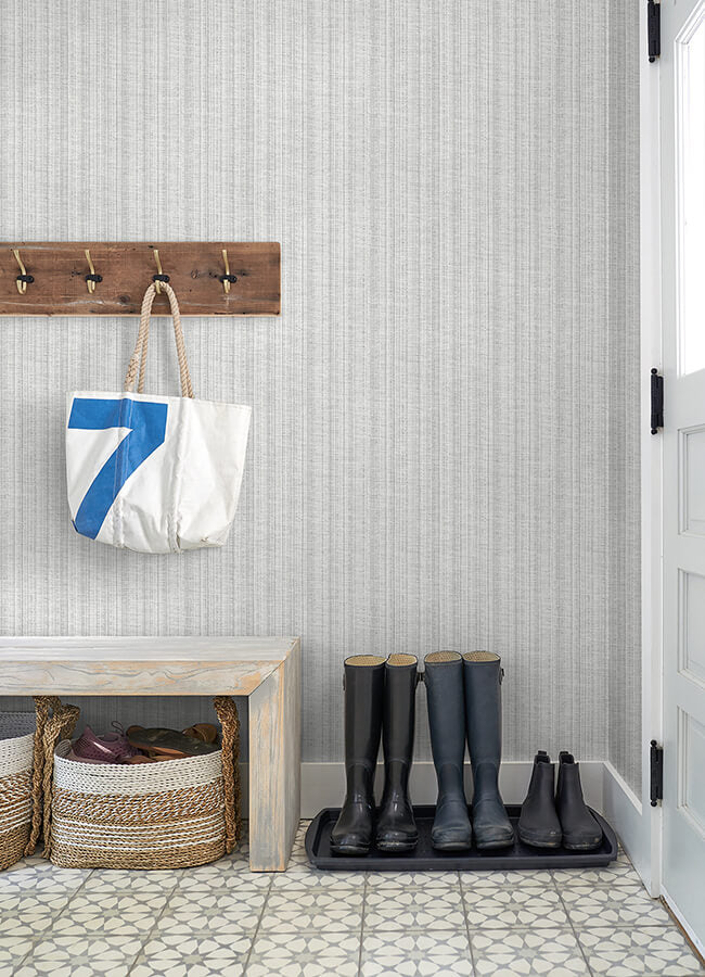 simon-light-grey-woven-texture-wallpaper-york-wallcoverings-4074-26660 - York Wallcoverings Wallpaper