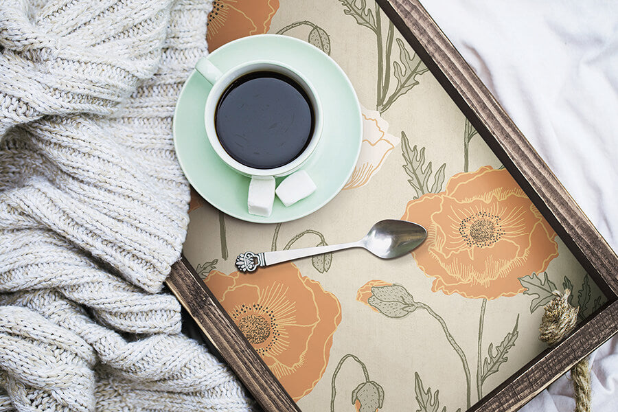 spice-poppy-field-peel-and-stick-wallpaper-york-wallcoverings-jhs5026 - York Wallcoverings Wallpaper