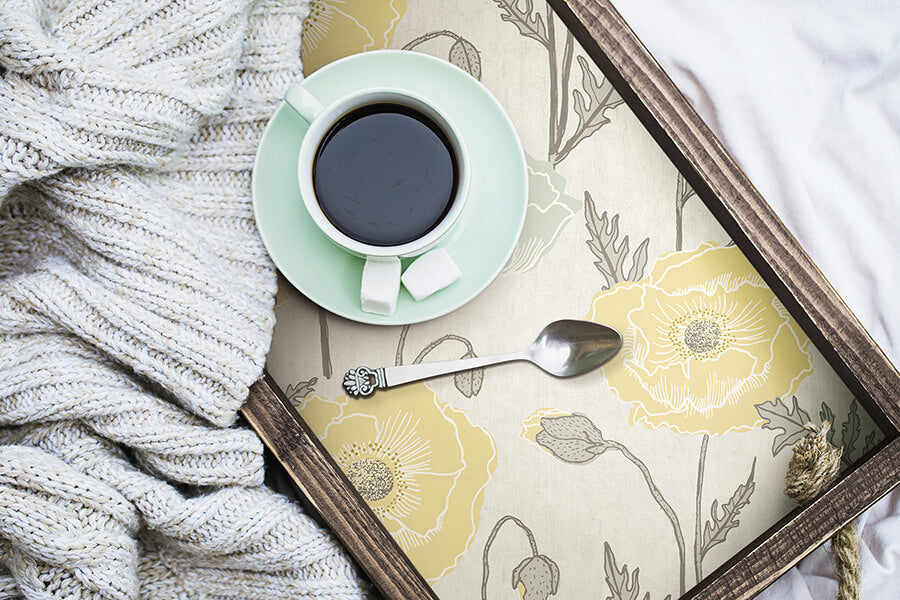 aqua-poppy-field-peel-and-stick-wallpaper-york-wallcoverings-jhs5027 - York Wallcoverings Wallpaper