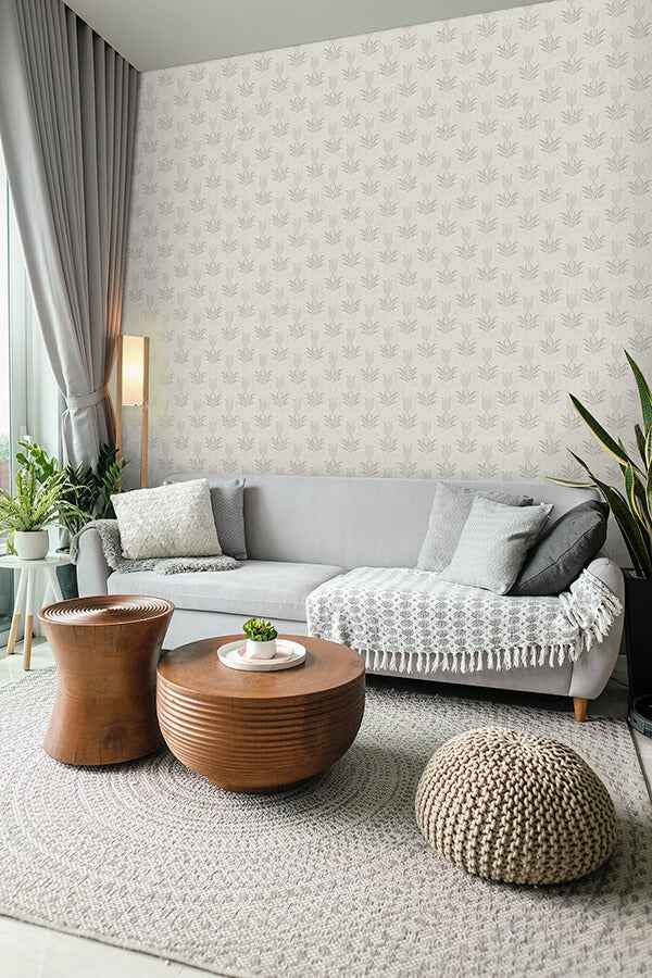 Grey Parrot Tulip Peel and Stick Wallpaper - York Wallcoverings - JHS5033 - York Wallcoverings Wallpaper