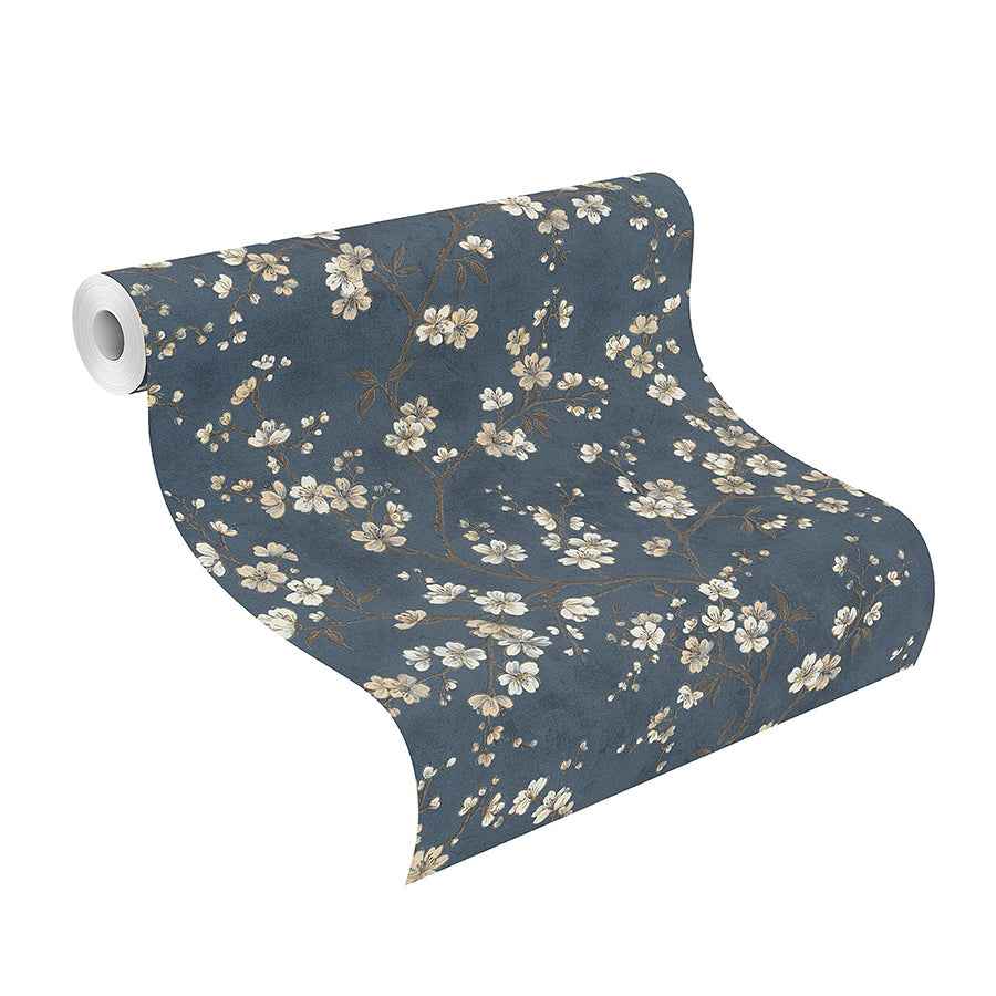 Tsubomi Blue Cherry Blossom Wallpaper - York Wallcoverings - RH456738 - York Wallcoverings Wallpaper