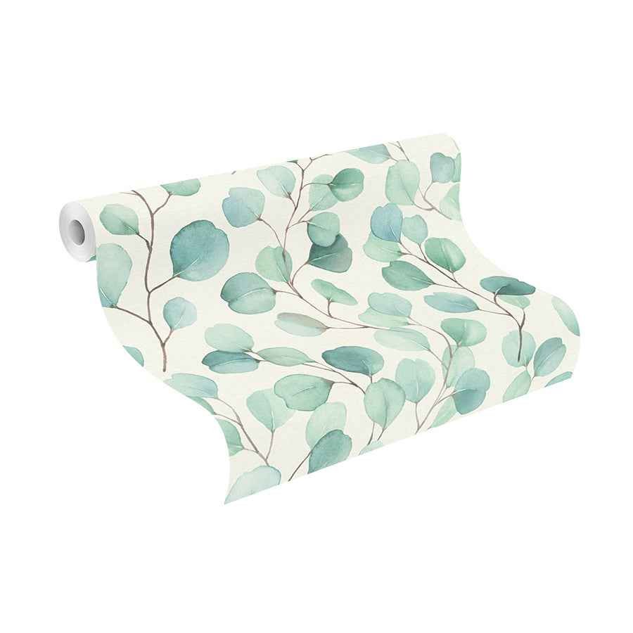 Elaina Aqua Watercolor Boughs Wallpaper - York Wallcoverings - RH691702 - York Wallcoverings Wallpaper