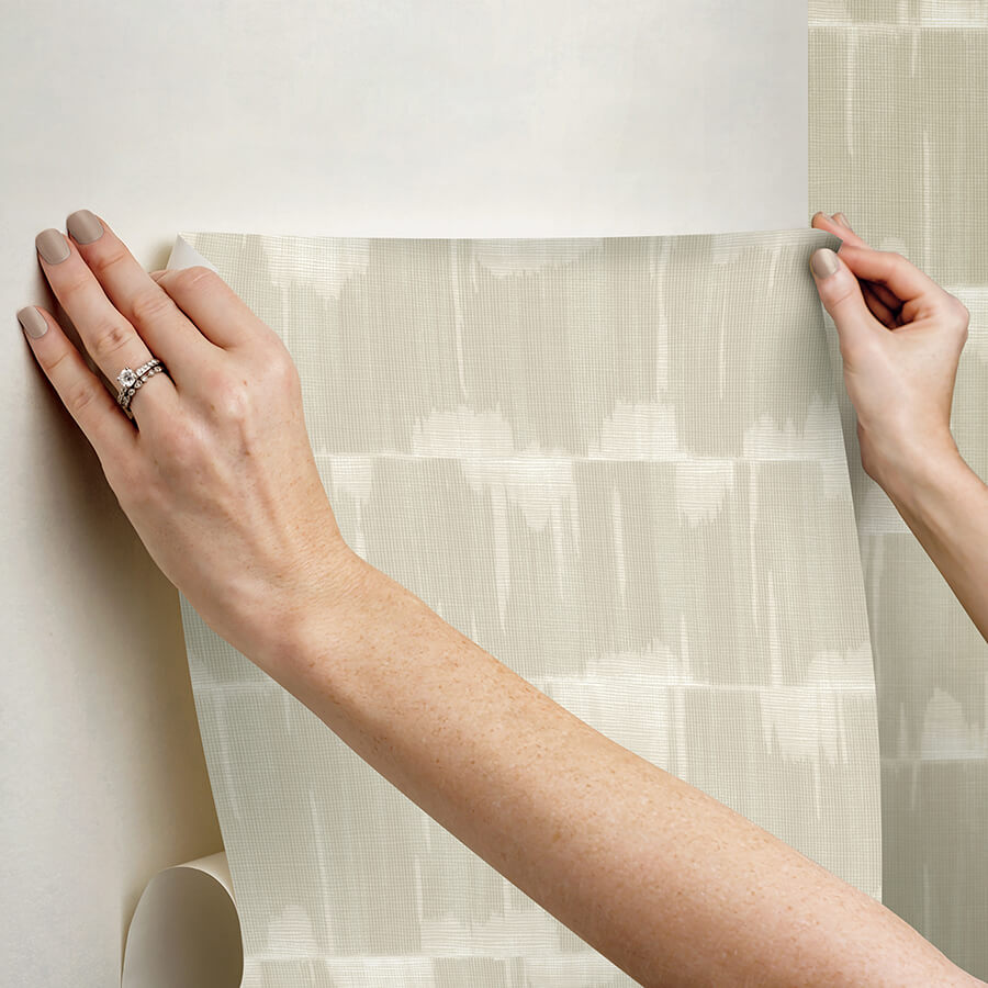 Beige Dallas Peel and Stick Wallpaper - York Wallcoverings - NUS4979 - York Wallcoverings Wallpaper
