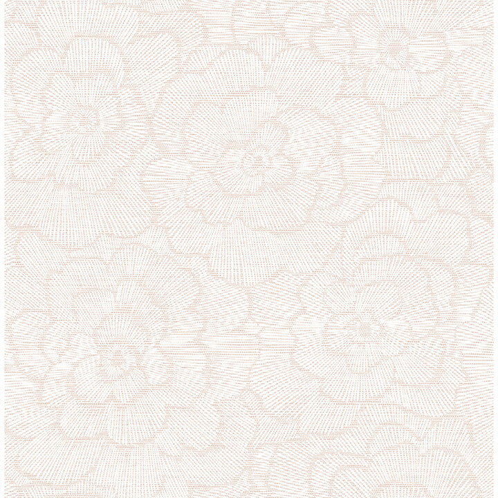 periwinkle-pink-textured-floral-wallpaper-york-wallcoverings-4120-26037 - York Wallcoverings Wallpaper