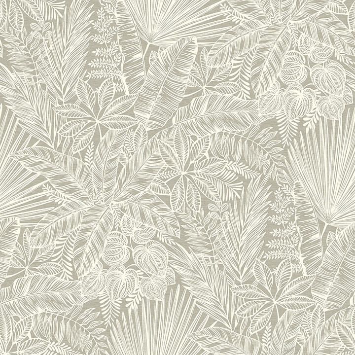 vita-light-brown-botanical-wallpaper-york-wallcoverings-4120-26800 - York Wallcoverings Wallpaper