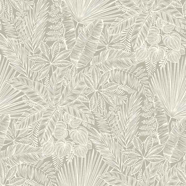 Vita Light Brown Botanical Wallpaper - York Wallcoverings - 4120-26800 - York Wallcoverings Wallpaper