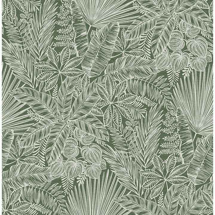Vita Green Botanical Wallpaper - York Wallcoverings - 4120-26804 - York Wallcoverings Wallpaper