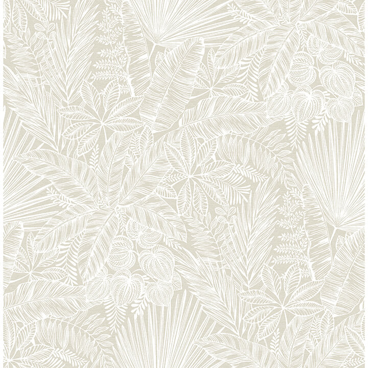 vita-off-white-botanical-wallpaper-york-wallcoverings-4120-26805 - York Wallcoverings Wallpaper